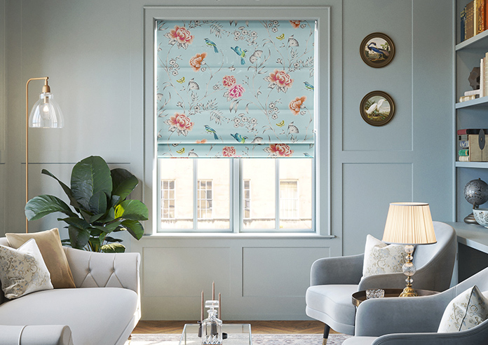 Borneo, Powder Blue - Twist&Fit Roman Blind - Image 3